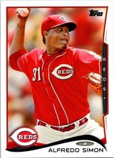 Alfredo Simon Topps 21 Cincinnati Reds 2014 BaseBall Cards
