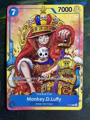 Monkey.D.Luffy (2nd Anniversary Stamped Promo) P-043 One Piece