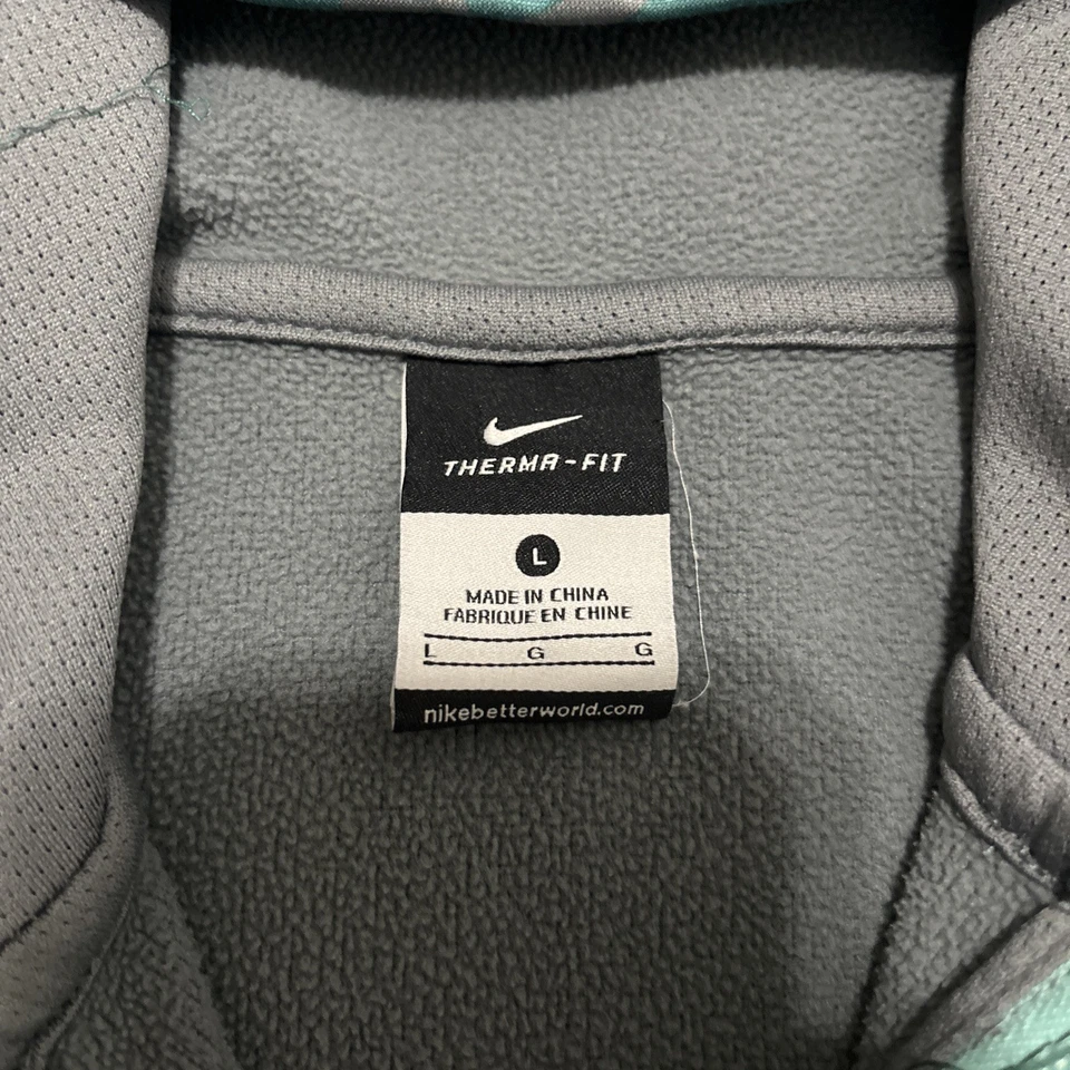 NIKE LeBron James Hero Therma-Fit Cremallera Completa Gris Sudadera con Capucha Juvenil Grande Foto 2 de 4
