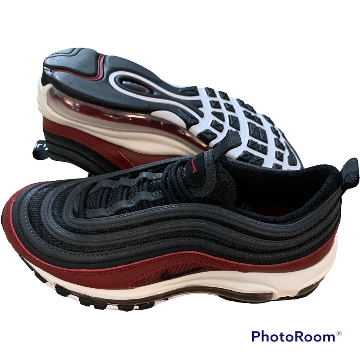 Nike Air Max 97 Kids Size 5Y/Womens Team Red Antracite Black