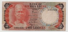 SIERRA LEONE 2 LEONES 1978 PICK 6C LOOK SCANS
