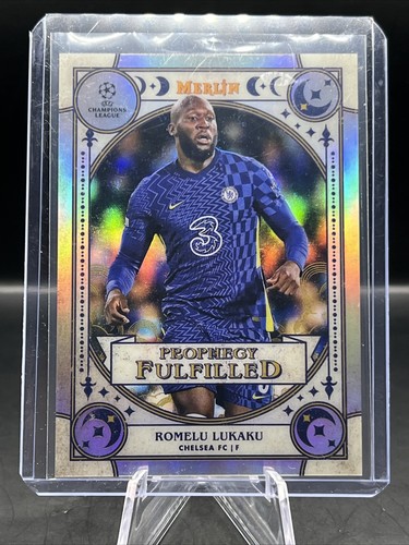 21/22 Topps Merlin - ROMELU LUKAKU PROPHECY FULFILLED #PF-13 Chelsea FC - Picture 2 of 3