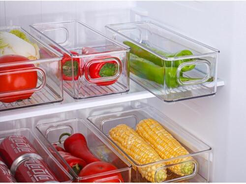 Transparent Refrigerator Storage Box for Vegetable & Fruit Organizer, Clear Cont - Picture 12 of 29