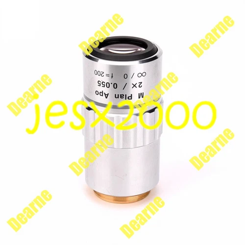 1PC used mitutoyo M Plan Apo 2x/0.055 bright field microscopic objective