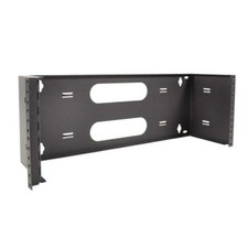 19" Two Space 4U Steel Wall Mount Hinged Swing Out Patch Panel Bracket 6" Depth