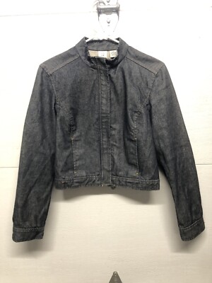Armani Exchange Women Size Medium Denim Cropped Jacket | eBay