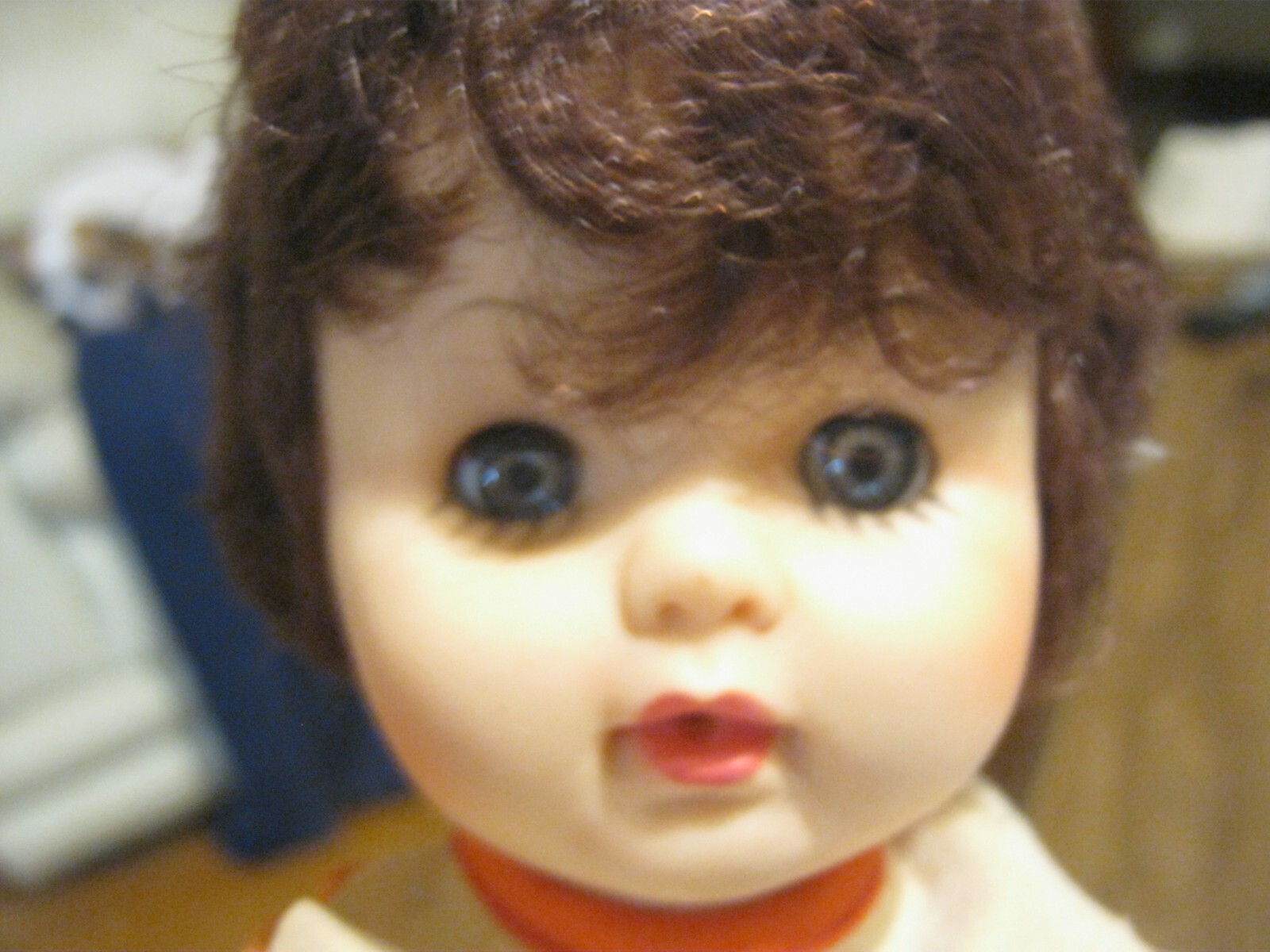 Vintage 11" Kaysam 4065 Wetting Doll, Sleeping Eyes. (Descriptions