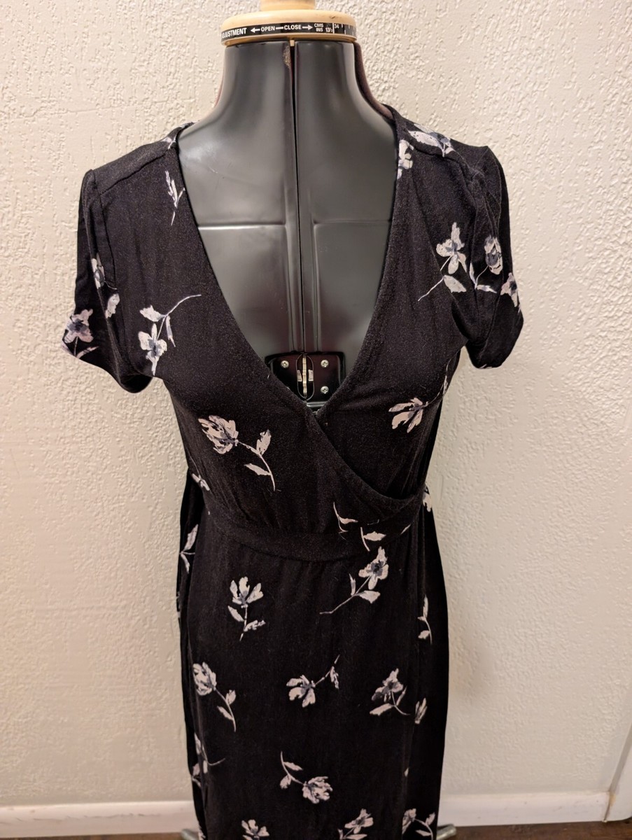 kohls black and white dress Kohl mix-media maxi dress  Line & Dot