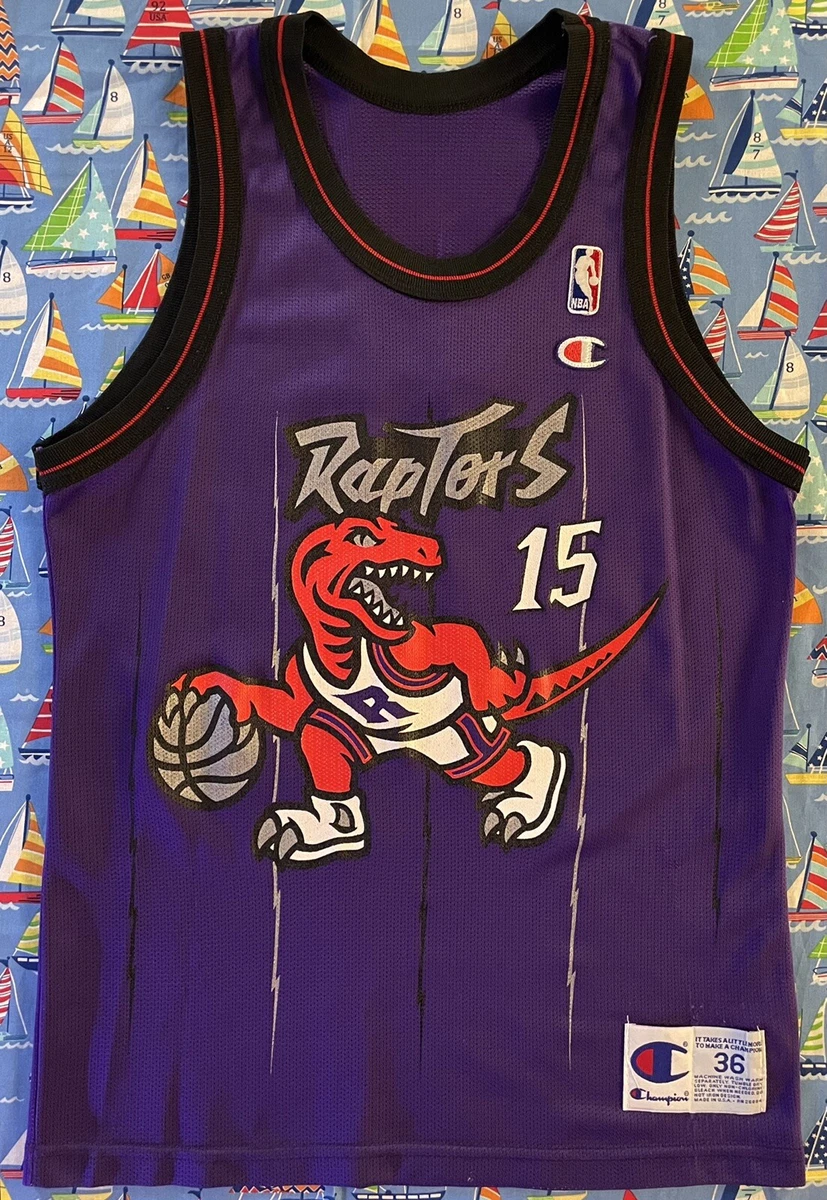 Vintage Champion NBA Toronto Raptors Vince Carter Basketball Jersey