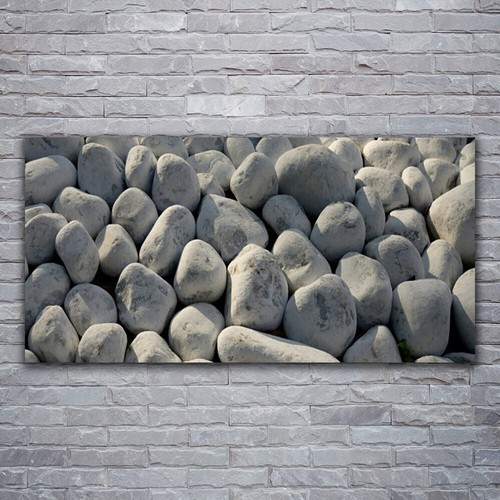 Tableau Moderne Sur Toile "Orchidée Et Pierres Noires" - Décoration Zen Pour Maison Ou SPA