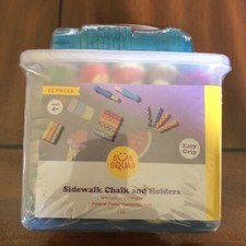 Sidewalk Chalk And Holders Sun Squad 22 Pieces - Ages 4
