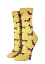 Socksmith Women's Crew Socks Dachshund Haute Dog Funny Novelty Footwear