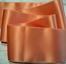 2-3/4" SWISS DOUBLE FACE SATIN RIBBON - PEACH