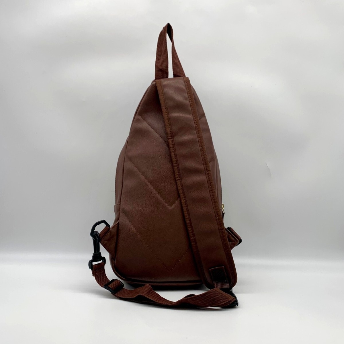 Unbranded Brown Multi Pocket Sling Backpack | eBay display picture 1