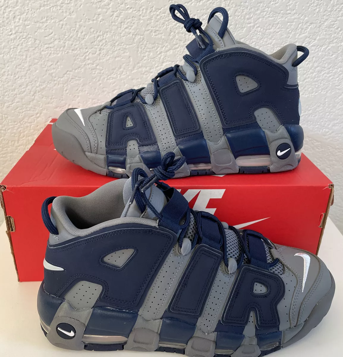 New Nike Air More Uptempo Georgetown Hoyas 921948 003 Men Size 10