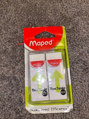 2-pack Maped Technic 600 Eraser For Pencil Charcoal Pastel