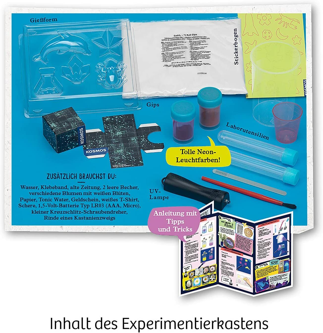 Thumbnail - Kosmos 654191 Fun Science Neon-leuchten Experimentierset Kinder Ab 8