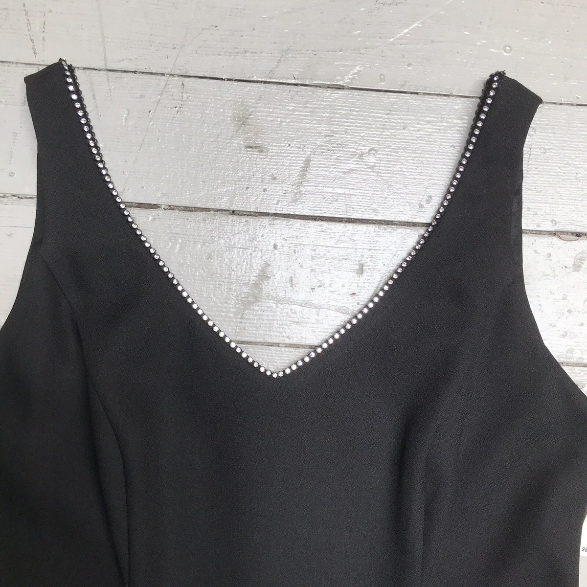VTG Andrea Polizzi Rex Lester Black Fitted Hourglass Cocktail Dress V-neck  NWT 8 | eBay
