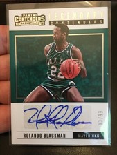 ROLANDO BLACKMAN 2017-18 LEGENDARY CONTENDERS MAVERICKS HOF AUTOGRAPH AUTO /99!!
