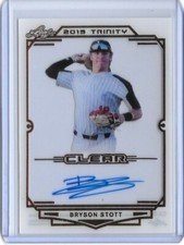 2019 Leaf Trinity BRYSON STOTT Clear Acetate Bronze Foil Auto RC Phillies