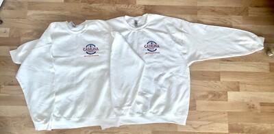 BENJAMIN MOORE GILDAN CATALINA PAINT HEAVY BLEND WHITE LOGO SWEATSHIRTS SZ 2XL  