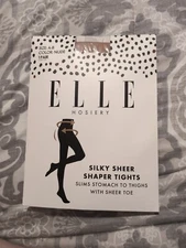 Elle Silky Sheer Shaper Tights Nude Shade Size A-B NEW/ pkg