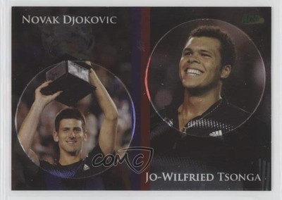 2011 Ace Authentic Match Point 2 Jo-Wilfried Tsonga Novak Djokovic Rookie RC