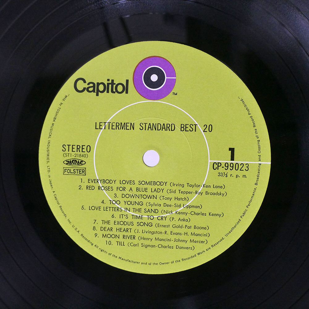 レターメン/ベスト20/CAPITOL/LP レターメン/ベスト20/CAPITOL/LP - メルカリ