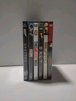 6 Pc. Lot DVD Spy Secret Agent Action Movies 007 Spectre State Of The Union Salt