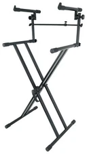 Rockville RKS42X X-Stand 2-Tier Keyboard or DJ Stand Fits Dexibell VIVO P7