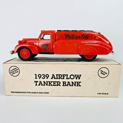 1993 ERTL Phillips 66 1939 Dodge Airflow Tanker 1/34 Diecast Coin Bank Sampler