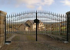 metal fence , railing , gate side gate made to order 