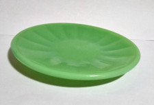 AKRO AGATE JADEITE PLATE GREEN ANTIQUE TEA CHILD CHILDREN JADE ANTIQUE ORIGINAL