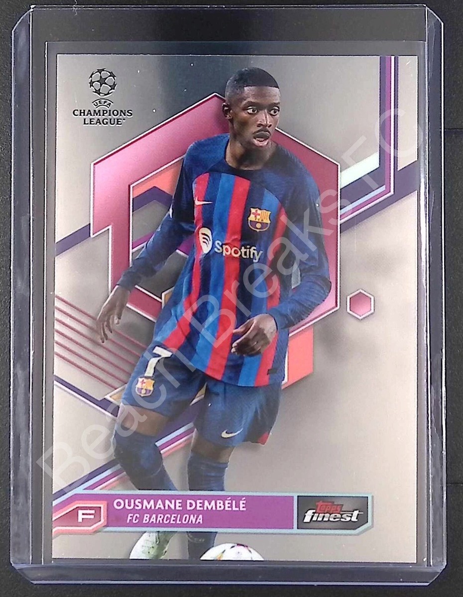 Ousmane Dembele BARCELONA 2022-23 Topps Finest UEFA Base | eBay