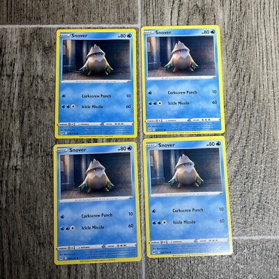 x4 Pokemon Lost Origin Snover Common Card 042/196 NM | eBay