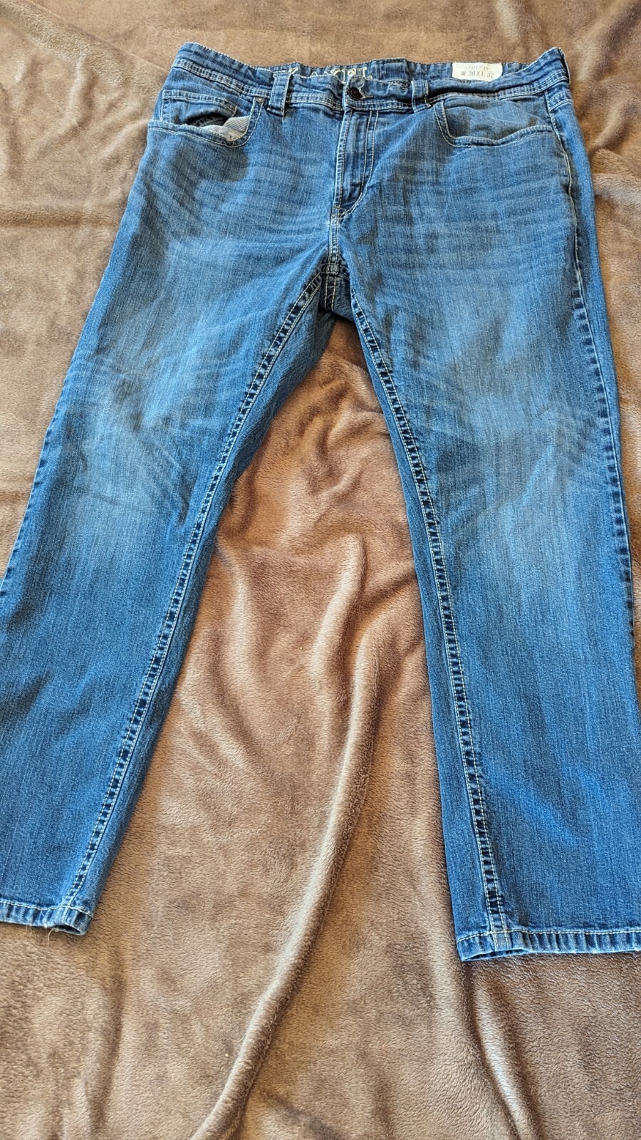 TK Axel Jeans Mens 38x32 Blue Denim Stretch Athletic Medium Wash eBay