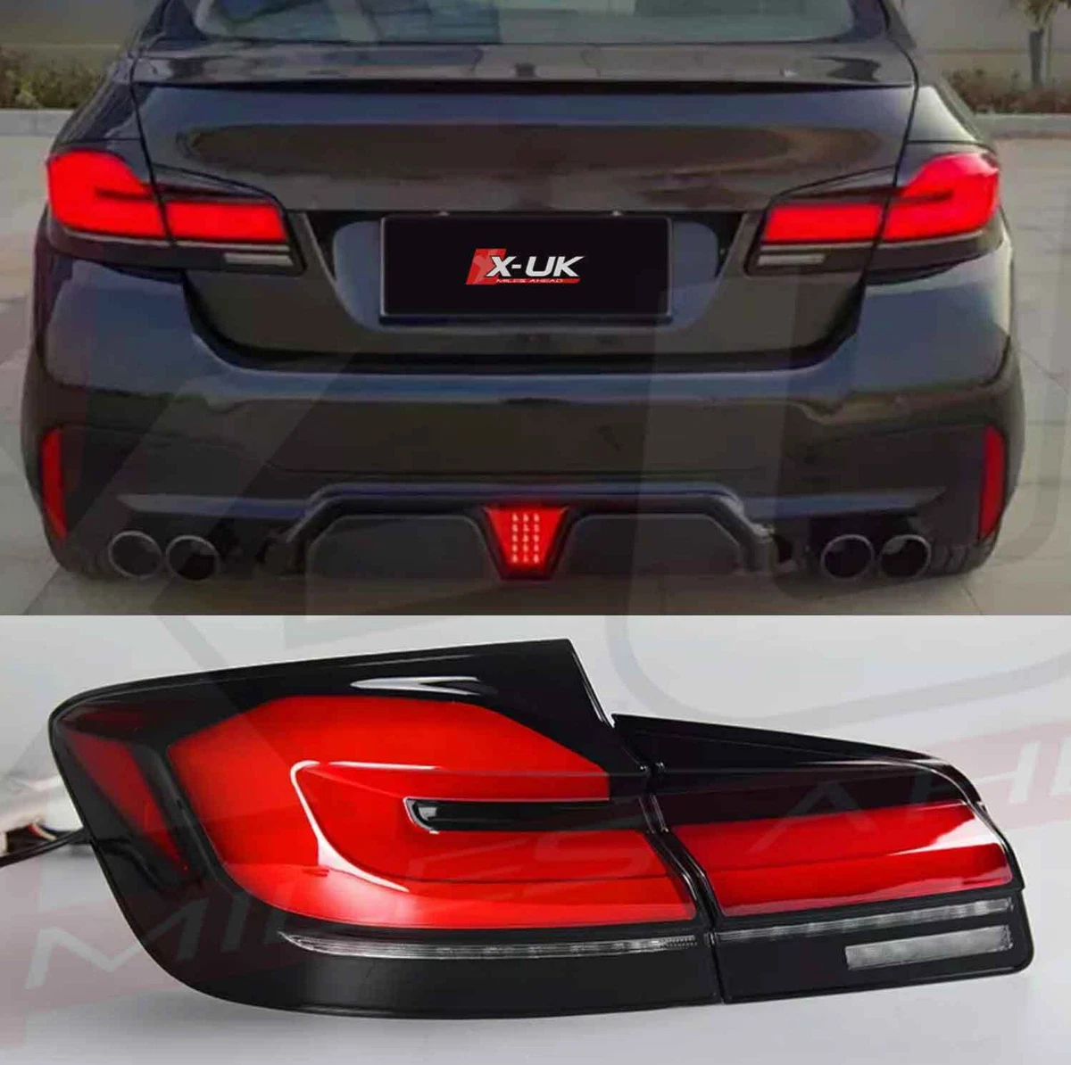BMW F10 5 Series 2011 2016 LED dynamic tail lights G30 style eBay