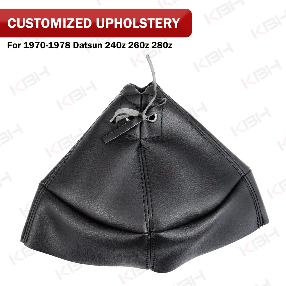 Fit 1970-1978 Datsun 240z 260z 280z Manual Shiftter Shift Boot Vinyl Cover Black - Image 3 of 4