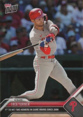 2023 Topps Now 2 HR's Same Inning Since 2008 #729 Trea Turner Phillies