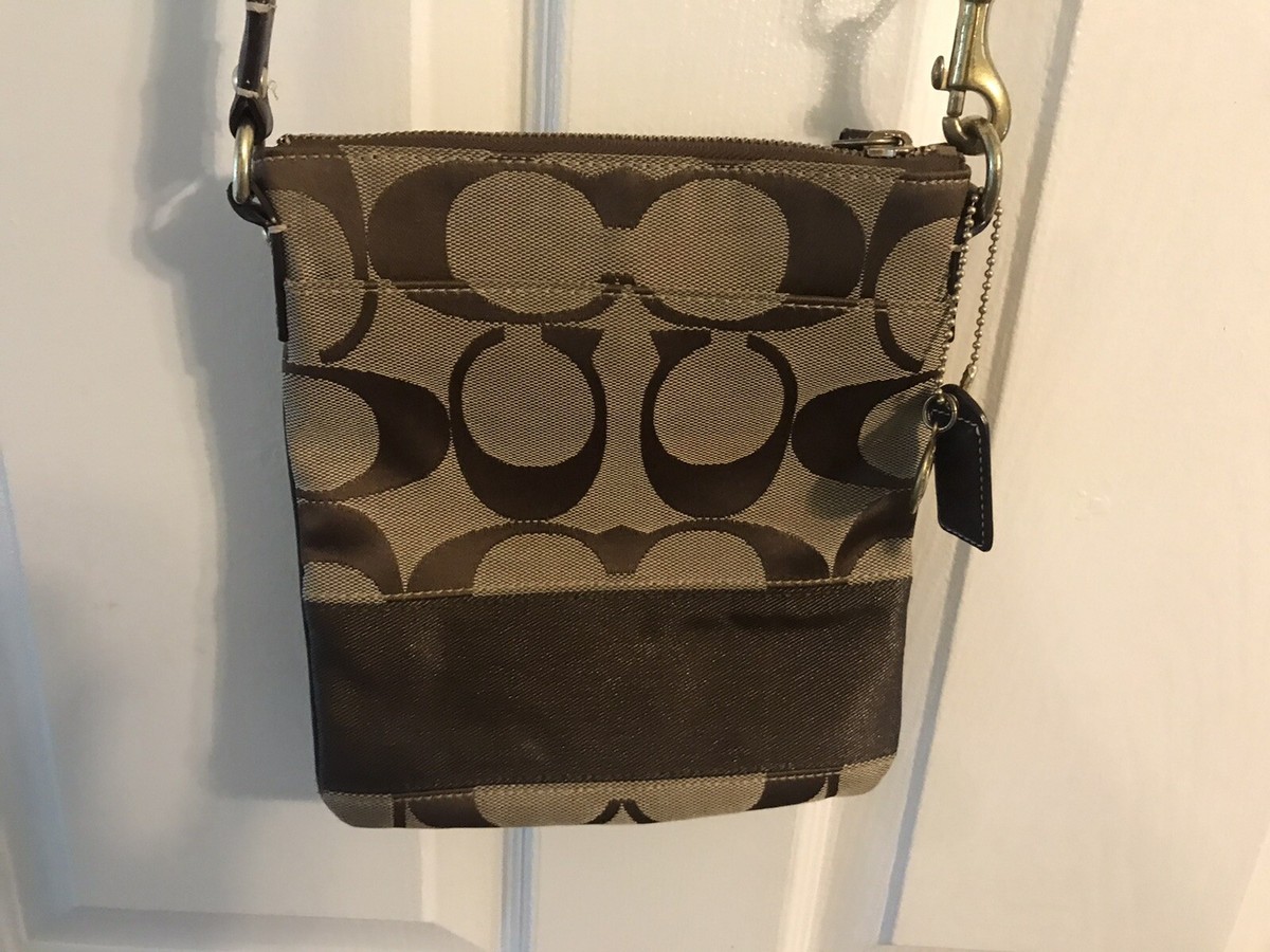 Coach BAG Vintage Limited Edition C Logo Brown Crossbody Bag
