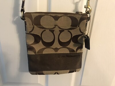 Coach BAG Vintage Limited Edition C Logo Brown Crossbody Bag