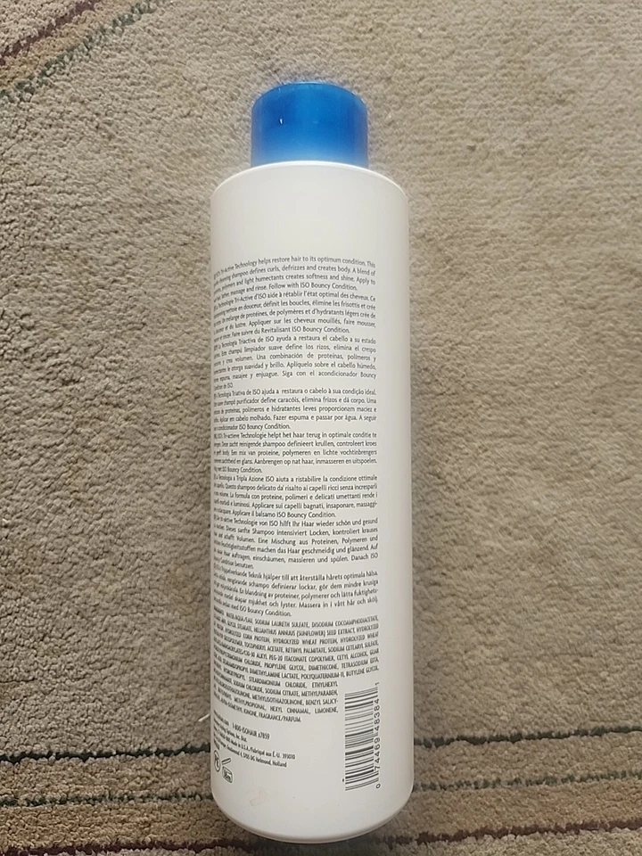 Usado - Champú definidor de rizos ISO Bouncy Cleanse 28FL. OZ. Foto 2 de 2