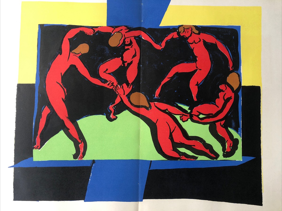 H25 Henri Matisse「La Dance」 リトグラフ 額装 Henri Matisse,La Dance Original Verve Lithograph Paris Mourlot