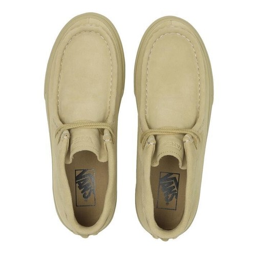 Vans Talladora Gamuza Cuero Alto Natural V396 Beige Arena US4.5-12 con Caja Nuevo - Imagen 2 de 5