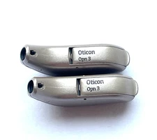 Used, Pair of Oticon OPN 3 miniRITE /Mild - Severe /Beige Color  -  USA Shipping