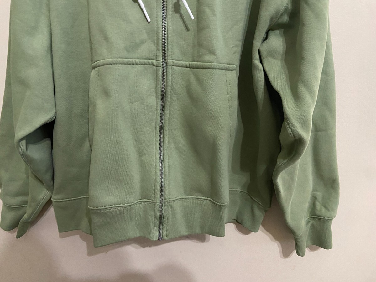 Nike Nikelab Solo Swoosh Full-Zip Heavy Hoodie Oil Green Mens XL