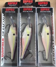 3 Rapala Shad Rap 09 SR09  3 1/2" 9/16 oz Regal Shad Fishing Lure Crankbait T3