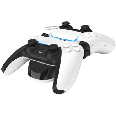 USB Dual Charger Charging Dock Base Station for Playstation PS5 Controllers