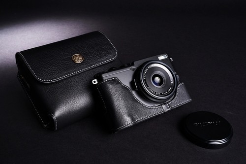 Genuine Real Leather Full Camera Case Bag Cover Pouch for FUJIFILM X70 Black - Picture 29 of 42