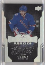 2016-17 UD Black Lustrous Rookies Signatures 245/299 Jimmy Vesey #62 Auto 0pm